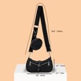 thumbnail image 3 of Bolsa Moda Mujer Embrague Femenino Cool Y2k Hobo Bag para Viajes Vacaciones (Negro) Ehuebsd Para Estrenar, 3 of 9