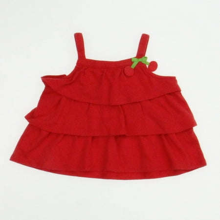 

Pre-owned Gymboree Girls Red Shirt size: 3-6 Months