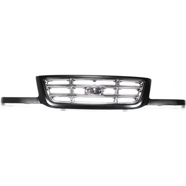 Black Front Grille With Dark Gray Honeycomb Mesh For 2001-2003 Ford Ranger - Direct Fit