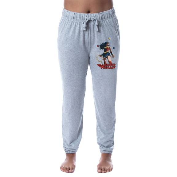 DC Comics Womens' Wonder Woman Character Jogger Sleep Pajama Pants