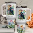 thumbnail image 3 of 40oz Custom Tumbler for Lesser Adjutant Bird Lovers – Personalized Travel Mug with Straw, Handle, Lid – Cute Animal Gifts for Girls Women on Birthday or Christmas, 3 of 6