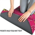 thumbnail image 3 of Pink Skull Snowflake Pattern Hot Yoga Mat Towel Non Slip for Hot Yoga - Quick-Drying Yoga Mat Cover with 4 Corner Pockets with Travel Bag - Hot Yoga Towel Non Slip Grip Moisture Wicking Sweat 70"x26", 3 of 6