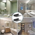 thumbnail image 5 of Metal Wall Shelves, 2 Pieces 20cm Black Floating Shelf, Wall Mounted Shower Shelf, Wall Mounted Rect, 5 of 5