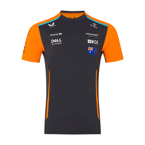 Playera McLaren Oscar Piastri Gris Oficial 2024