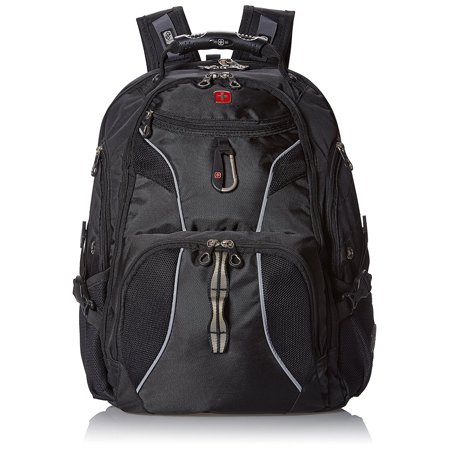 SwissGear SA1923 Black TSA Friendly ScanSmart Computer Backpack - Fits Most 15 Inch Laptops and (Best Tsa Friendly Laptop Bags)