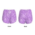 thumbnail image 5 of Fotbe Lilac Glittering Womens High Waist Running Shorts Athletic Workout Quick Dry Shorts for Women with Pockets Gym Yoga Summer Shorts-Large, 5 of 9