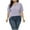 Purple, variant on Womens Fashion Summer Tops 2025 Plus Size T-Shirts V-Neck Puff Short Sleeve Tops Casual Top Hollow Out Blouses