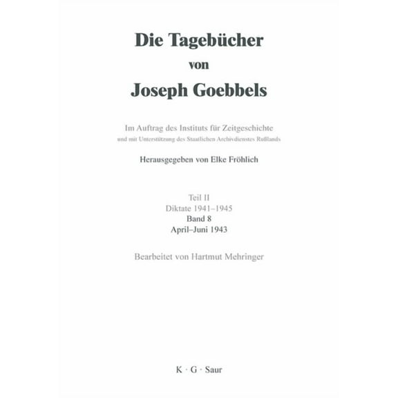 April - Juni 1943, (Hardcover)