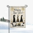 thumbnail image 7 of Happy New Year Garden Flags 12x18 Double Sided Burlap, Winter Welcome New Year's Holiday Sign Small Flag Yard Outdoor Decor(A), 7 of 7