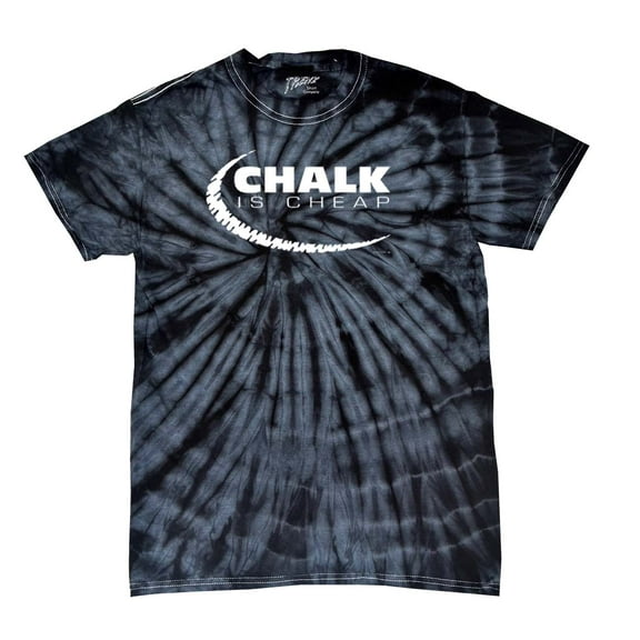Billiards Pool Player Chalk Is Cheap Funny Eight Nine Ball Play League Team Humorous Sarcastic Tee-blacktiedye-Medium