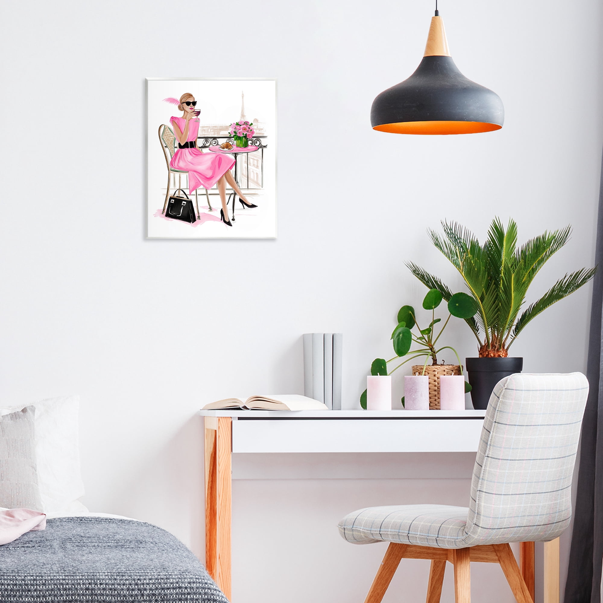 Stupell Industries Parisian Chic on Cafe Balcony Wall Plaque Art, design by Jess Stempel