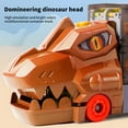 thumbnail image 5 of Car Carrier Truck Toy with Ejection Race Track - 6 Alloy Cars - Ages 3-5 - Birthday Christmas Gift - Brown, 5 of 14