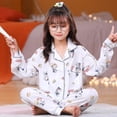 thumbnail image 1 of Sanrio-Pijama de Hello Kitty para niña, traje de manga larga con dibujos animados de Cinnamoroll, ropa de Anime para el hogar, 1 of 4
