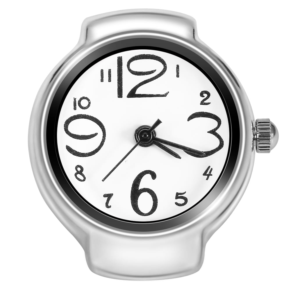 MGAXYFF Unisex Quartz Analog Ring Watch, 8 Colors, Stainless