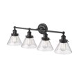 thumbnail image 5 of 4144-MG-Millennium Lighting-Eyden - 4 Light Bath Vanity-11.25 Inches Tall and 34.88 Inches Wide-Modern Gold Finish, 5 of 7