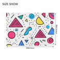 thumbnail image 4 of Yayeee Bath Rug for Bathroom Floor Non Slip Rectangle Fluffy Soft Absorbent Mat, 16"x24", Red Retro Pattern, 4 of 7