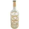 thumbnail image 6 of DecMode 23" Handmade Tall Glass Vase with Light Brown Rattan Woven Body and Neck, 6 of 7