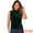 Green, variant on DARING DIVA Women Velvet Sleeveless Mock Neck Tank Tops Shirts L Deep Blue