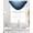 Blue, variant on Brown Beige Ombre Sheer Waterfall Valance Curtains for Window, Farmhouse Vintage Wooden Striped Rod Pocket Sheer Topper Swag Curtains for Living Room, Kitchen 38.5"W x 47.2"L, 1 Panel