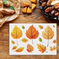 thumbnail image 2 of Fade-Resistant Fall-themed Placemat Plants Leaf Nature Place Mat 6pcs/Pack 17.7"x13", Heat-Resistant Maple Place Mat for Restaurant Cafe Home Decoration, 2 of 5