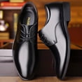 thumbnail image 3 of Zapatos de cuero de primavera y otoño para hombres, zapatos casuales de negocios formales para jóvenes, zapatos de boda aumentados, zapatos de trabajo, zapatos de suela suave, 3 of 5