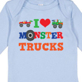 thumbnail image 4 of Inktastic I Love Trucks Boys or Girls Long Sleeve Baby Bodysuit, 4 of 5