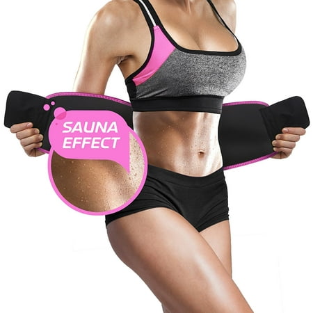 Perfotek Waist Trimmer Belt, Slimmer Kit, Weight Loss Wrap, Stomach Fat Burner, Low Back and Lumbar Support with Sauna Suit Effect, Best Abdominal