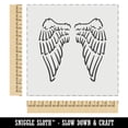 thumbnail image 2 of Folded Angel Wings Feathers DIY Cookie Wall Craft Stencil - 11.5 Inch, 2 of 5