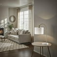 thumbnail image 2 of Adesso Meredith 23.5" 1-Light Antique Brass Table Lamp with White Linen Drum Shade, 2 of 6