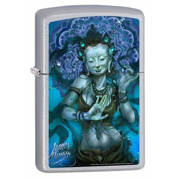 James Danger Harvey - Buddha Dancer Satin Chrome Zippo Lighter