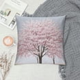 thumbnail image 2 of Chilfamy Pink Flowers Pillow Covers for Couch Sofa Indoor Outdoor Square Short Plush 1PC 22x22in, 2 of 5
