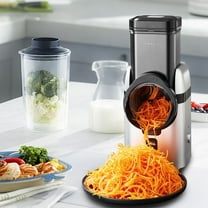 Electric Cheese Grater, Salad Maker With 5 Different Shapes of Blades, Electric Slicer Shredder, Electric Salad Machine for Cheeses, Fruits, Vegetables