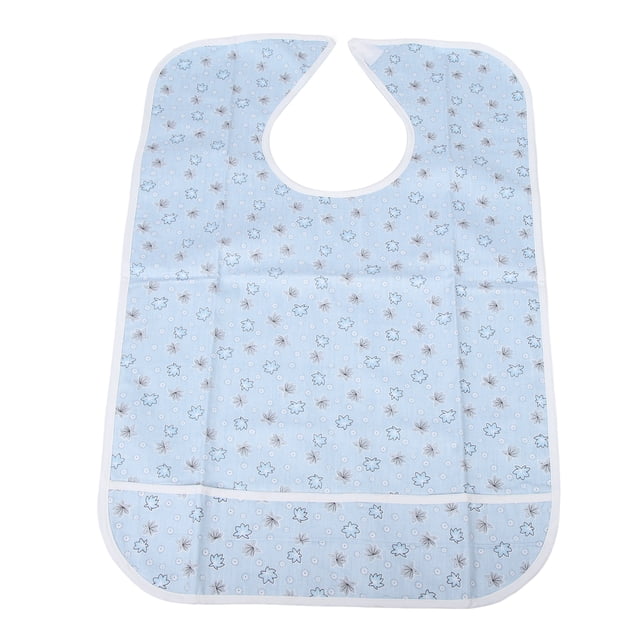 Durable Cotton Adult Bib With Crumb Catcher, Hook AndClosure - Easy To Clean, Perfect Gift For Elderly Assistance