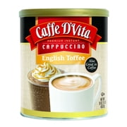 Caffe D'Vita Premium Instant English Toffee Cappucino, 16 oz container, 1 Count