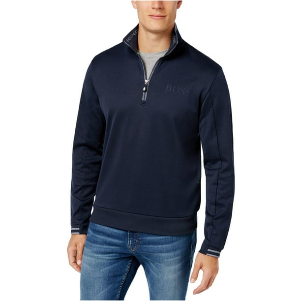 Sudadera Hugo Boss Sudadera con media cremallera para hombre azul