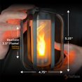 thumbnail image 2 of Farol solar FoxFlame impermeable con efecto de llama LED parpadeante, 2 of 8