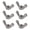 A, variant on 6pcs Steel Wing Nut Steel Nut Corrosions Resistant Nut Upgrades for Easy Hand Tightening In Various Construction