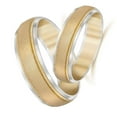 thumbnail image 3 of Pompeii3 Gold Matching His Hers Two Tone Wedding Band Ring Set, 3 of 3