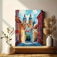 thumbnail image 6 of European Cityscape Canvas Painting/Wall Art， Perfect for Living Room， Bedroom， Office， Dining Room， and Hallway Decoration., 6 of 8