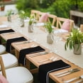 thumbnail image 3 of Black Striped Cloth Napkins, Farmhouse Black White Stripes Washable and Reusable Dinner Napkins Set of 4, Table Napkin for Kitchen Party Birthday Wedding Hotel Housewarming 20"x20", 3 of 8