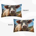 thumbnail image 2 of Honeii Prairie Flower Cow Decorative Throw Pillow Case - Elevate Your Couch, Sofa, or Bed with Stylish Home Decor, Perfect Gift Idea-16"x24", 2 of 6