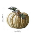 thumbnail image 3 of Artificial Pumpkin Decor Ceramic Pumpkin Fall Decor for Home Thanksgiving Ceramic Pumpkin Figurine Realistic Fake Pumpkin Statues Fall Harvest Decorations for Fall Table Home Decor 5", 3 of 7