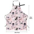 thumbnail image 5 of Uemuo Cat Pattern Waterproof Apron Adjustable Dishwasher Apron- Apron for Women Men Heavy Duty Work Apron for Dishwashing Chemical Lab, 5 of 9