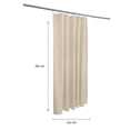thumbnail image 3 of Cortina de Baño Mainstays Jaquard Beige 180x180 cm, 3 of 4