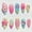 Beach, variant on 30pcs Press On Nails Short Square Glossy Reusable Fake Nails Kit