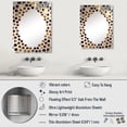 thumbnail image 4 of Designart "Abstract Cubes in Black and Gold III" Abstract Geometric Oversized Wall Mirror - Modern Abstract Living Room Wall Mirror - Multiple Color Options, 4 of 6
