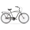 sixthreezero Around The Block Men's 3-Speed Beach Cruiser Bicycle, 26" Wheels, Matte Grey