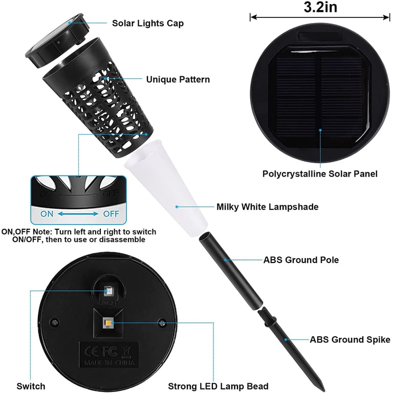 EXCMARK 10 Pack Solar Pathway Lights Outdoor Waterproof, Warm White, Brown | Ideal for Walkways, Sidewalks, Driveways, Gardens & Yards EXCMARK 10 Pack Solar Pathway Lights Outdoor Waterproof, Warm White, Brown | Ideal for Walkways, Sidewalks, Driveways, Gardens & Yards