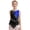 Blue, variant on Kids Girls Sleeveless Sparkly Rhythmic Gymnastics Skirted Leotard Figure Ice Skating Bodysuit Dress Ballet Dancewear White 8