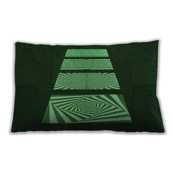 Ahgly Company Outdoor Rectangular Contemporary Lumbar Throw Pillow, 13 inch by 19 inch